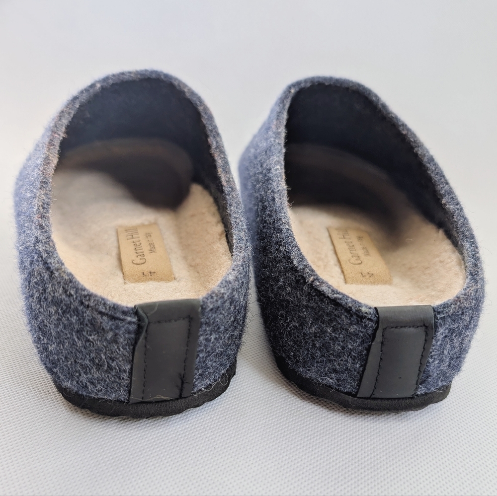 Garnet HillI Italian One Mile High Wool Mule Clogs Quiet Luxury - Picture 6 of 8